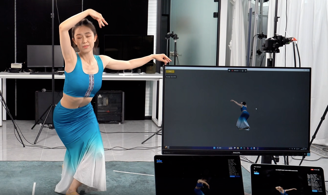 Tele360: Real-Time Feed-Forward Human Reconstruction from Sparse Unposed Cameras